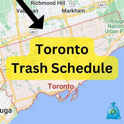 toronto waste pick up schedule.